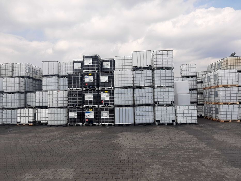 Zbiornik IBC 1000 L Czarny UV mauzer nowy wkład  atest do wody pitnej