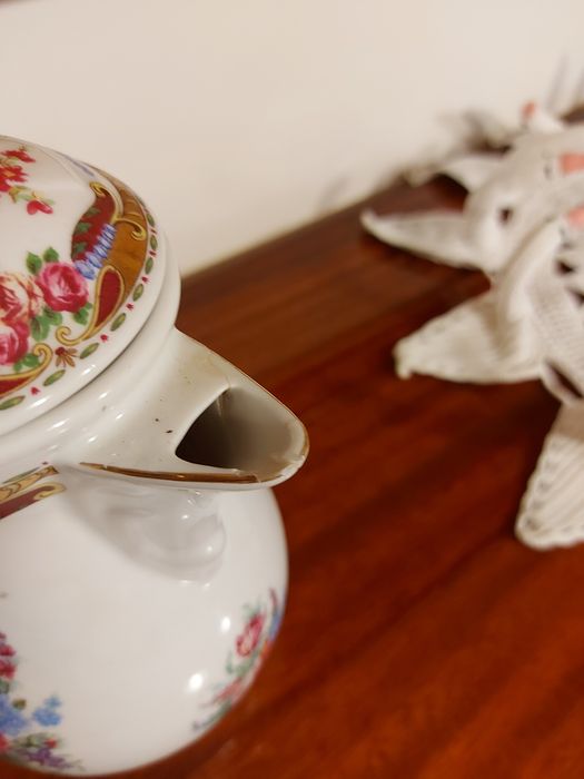 Bule grande de louça Limoge