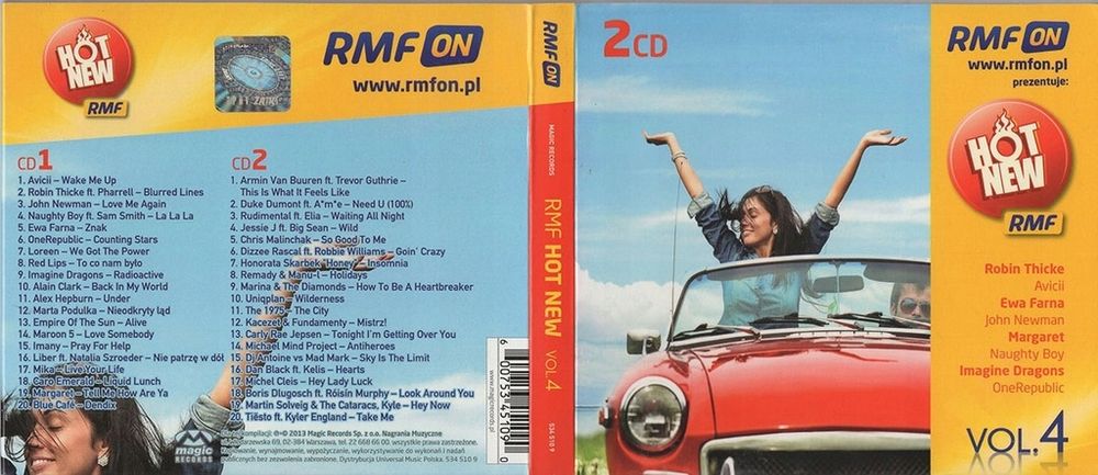 RMF Hot New Vol.4 - 2CD Avicii OneRepublic Maroon 5
