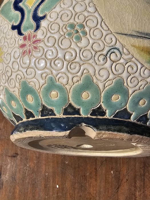 Ceramiczny wazon w kształcie podwójnej tykwy