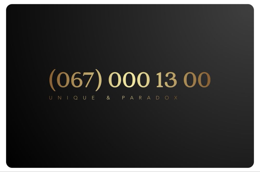 Унікальний преміум топ VIP мобільний номер ( 000 13 00 )