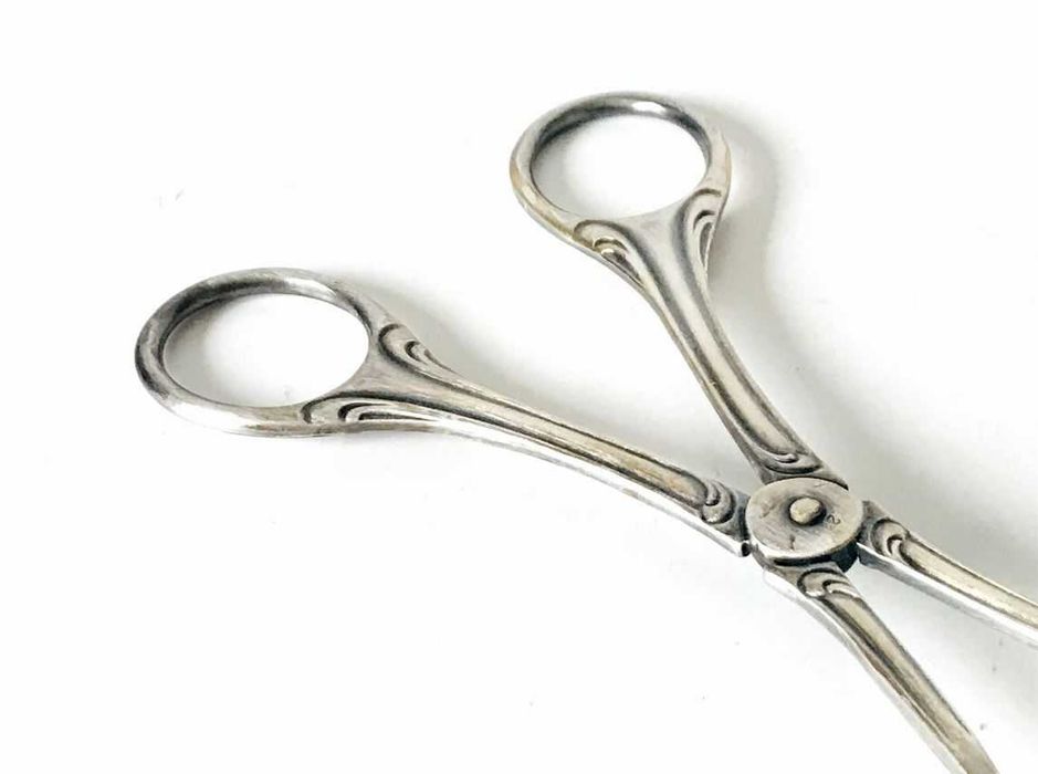 Szczypce do ciasta Dekoracyjne Reliefowe łopatki srebrne