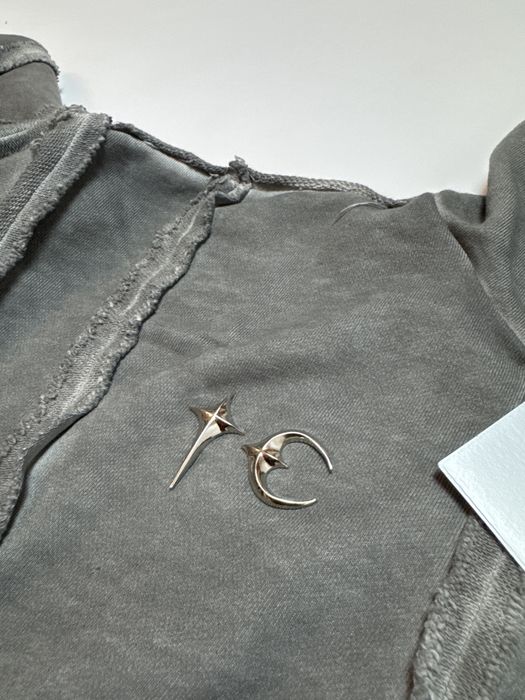 Thug Club Gladiator full zip up hoodie gray зіп худи cropped fit