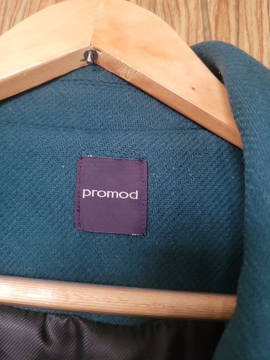 Wełniany płaszcz Promod rozm. 36