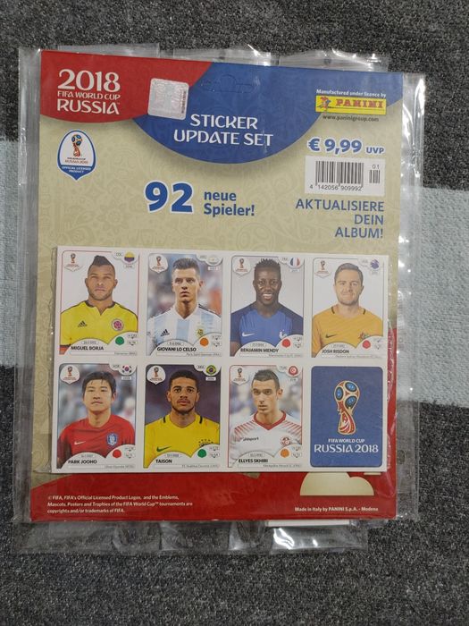 Álbum Panini FIFA World Cup Rússia 2018 + Update Set Oficial + Cromos | Excelente Estado