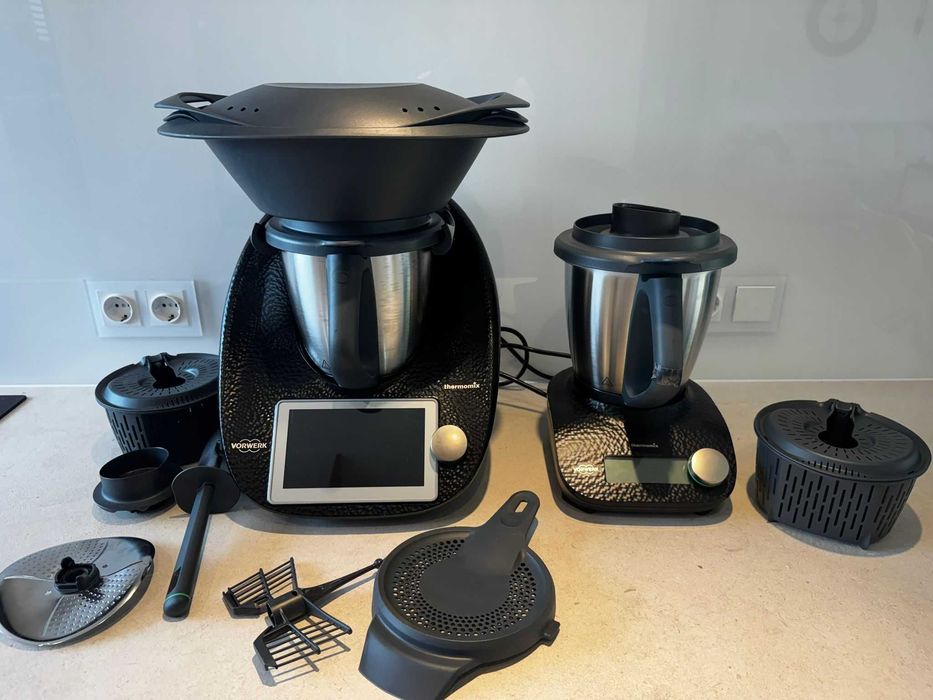 Thermomix TM6 + Friend + nakładka + 2 naczynia i zestawy + torba - czarny szampański - limitowana edycja - Stan Idealny!!!