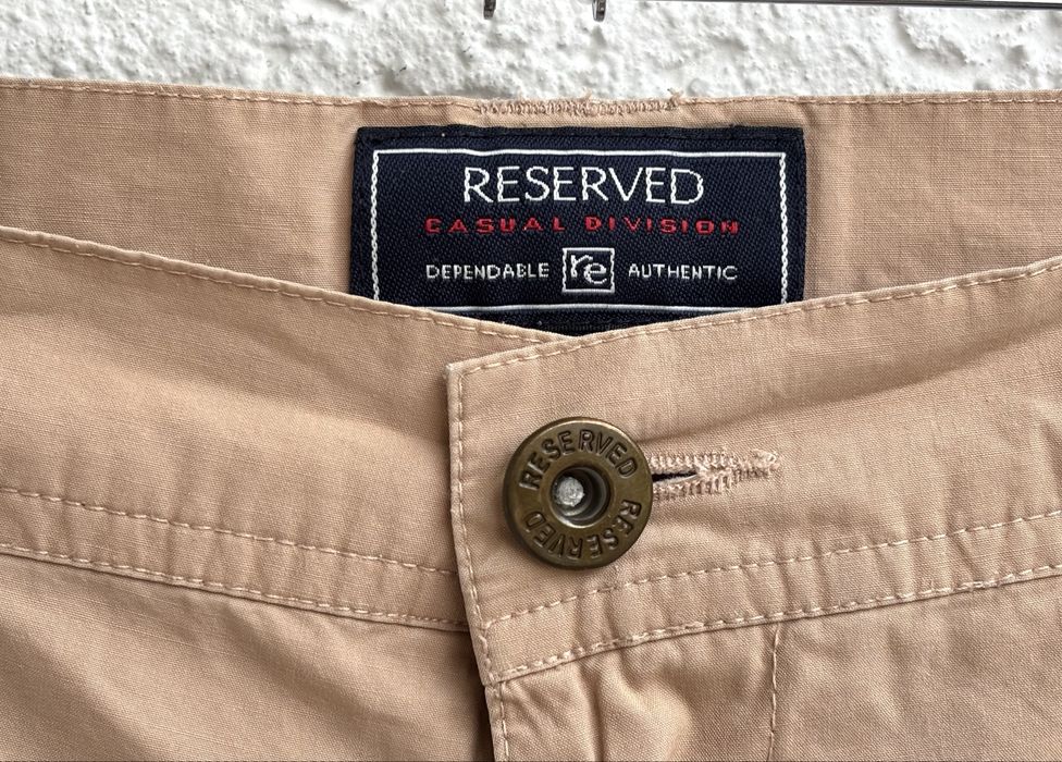 Reserved Vintage Y2K bawełniane chinosy beżowe 100% bawełna XL 42/44