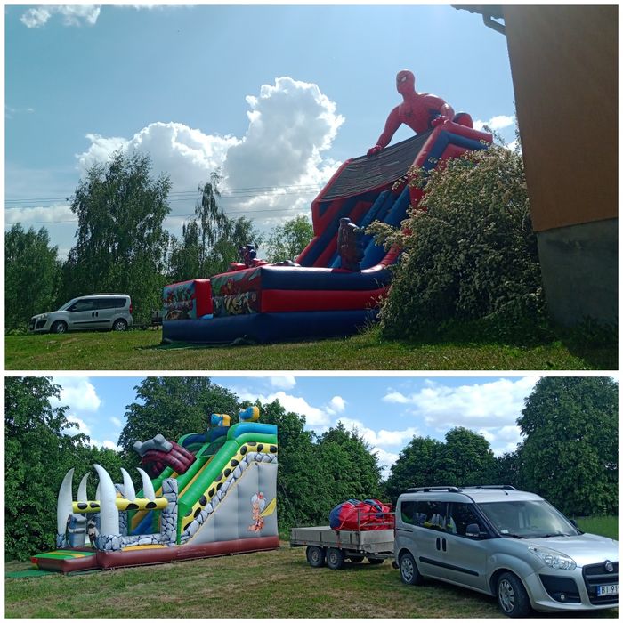 Dmuchańce zjeżdżalnie trampoliny namioty okolicznościowe