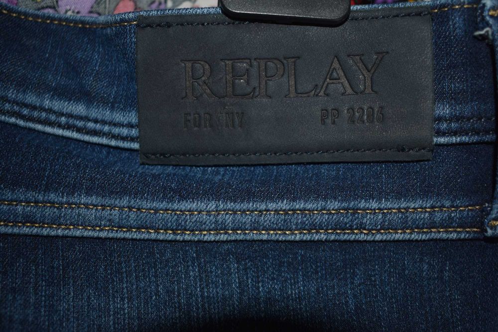Replay Jeansy stretchy męskie ( 36/32 )