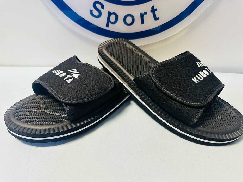 Kubota klapki męskie na rzep czarne piankowe  41 - 45