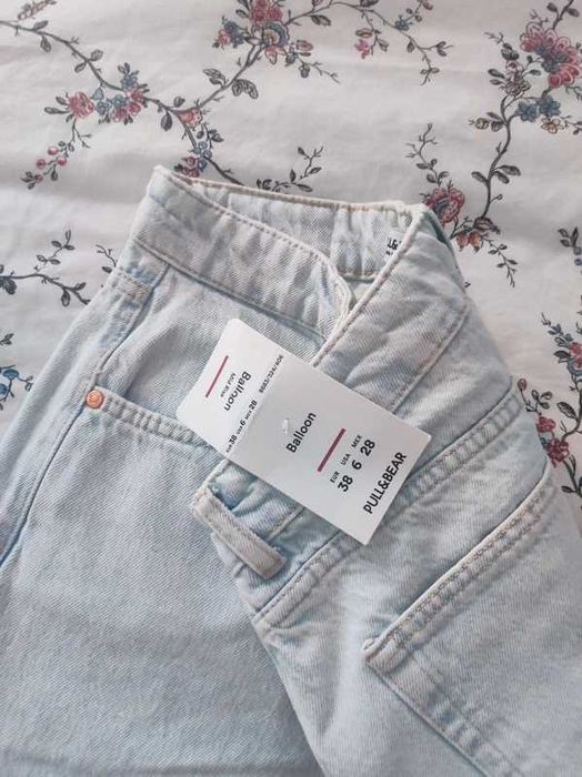 Calças de ganga, estilo Balloon, 38, Pull & bear
