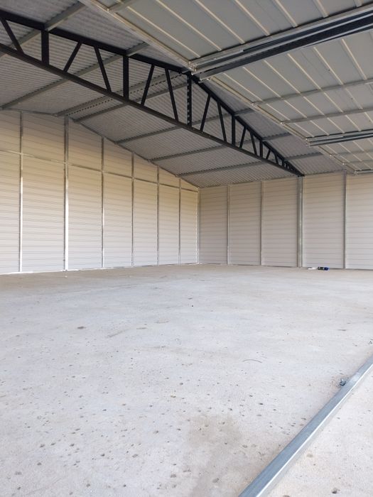 Garaż blaszany drewnopodobny szybki czas realizacji