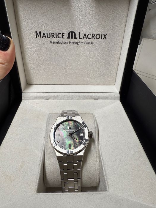 Механічний швейцарський годинник Maurice Lacroix з діамантами