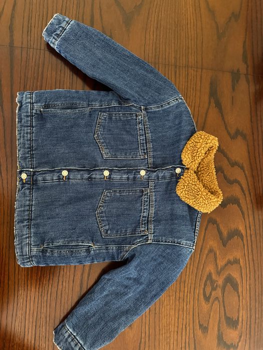 Куртка, джинсова, тедді як нова, zara, Зара, 5/6 років 116 ріст