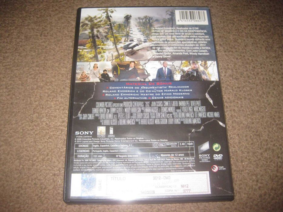 DVD "2012" de Roland Emmerich