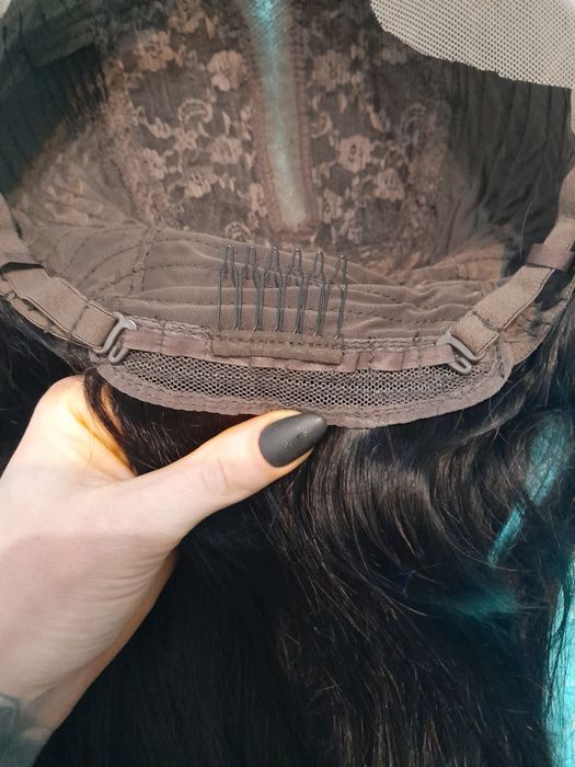 Peruka lace front braz czarna 100% naturalny włos