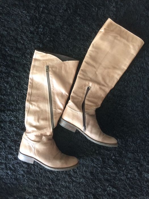 Botas de cano alto Beges - Senhora