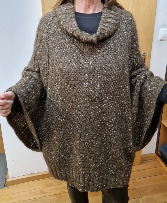Poncho acastanhado