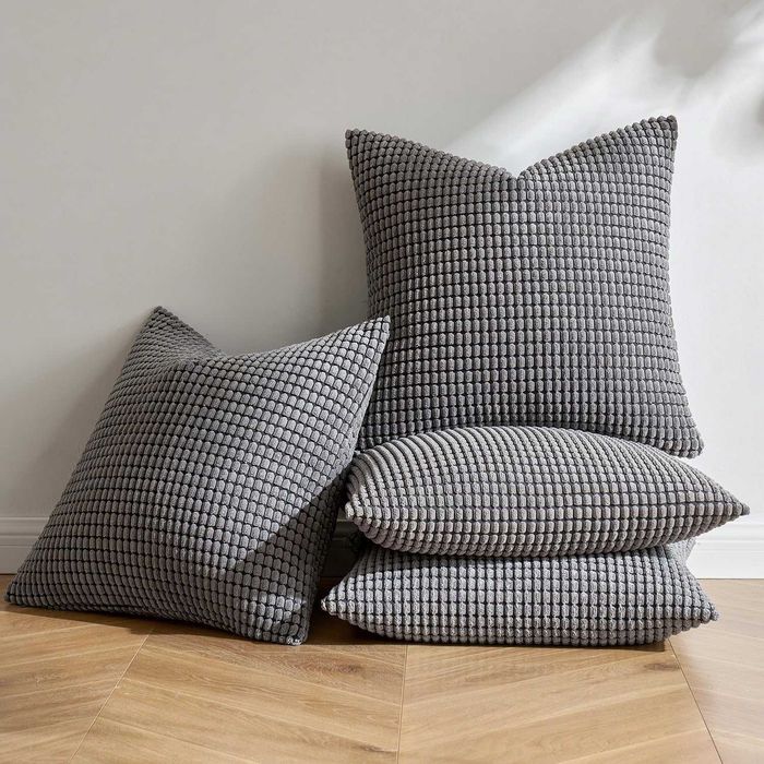 MIULEE Zestaw 4 poszewek na poduszki