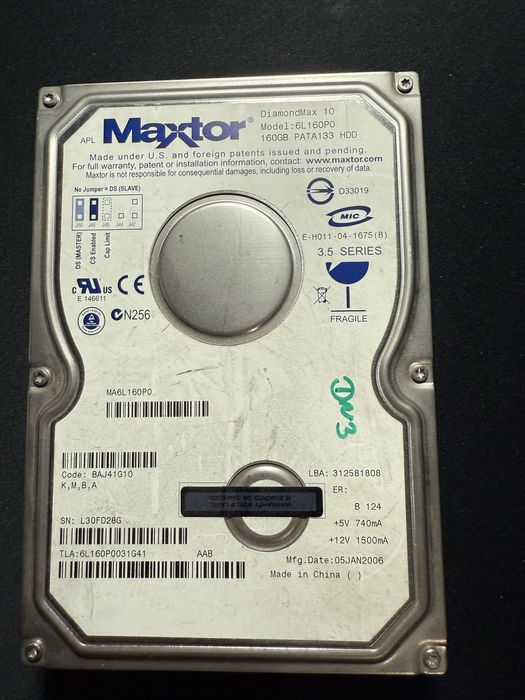 Disco Maxtor DiamondMax 10 160Gb