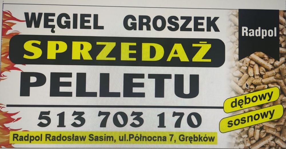 PELLET  Dębowy i Sosnowy  A1  ,Polski Produkt , DOSTAWA