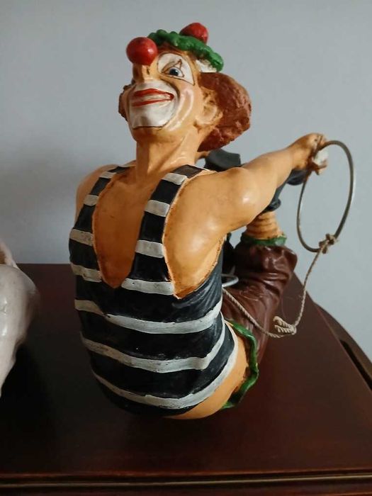 Klaun Figurka Plakat Cyrk Vintage