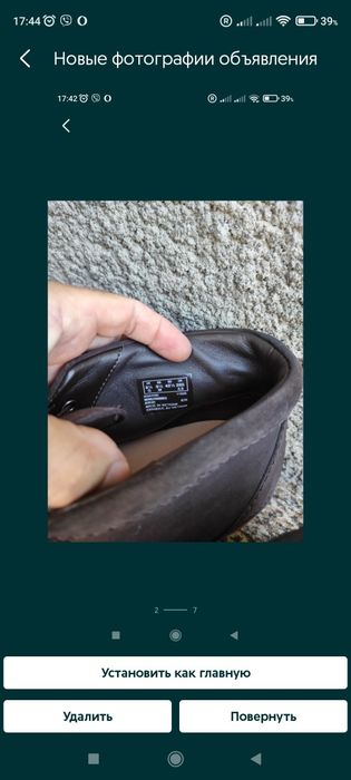 Clarks.Ботинки кожаные мужские