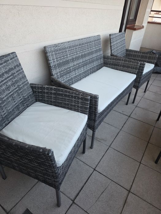 Zestaw mebli tarasowych, ogrodowych, na balkon