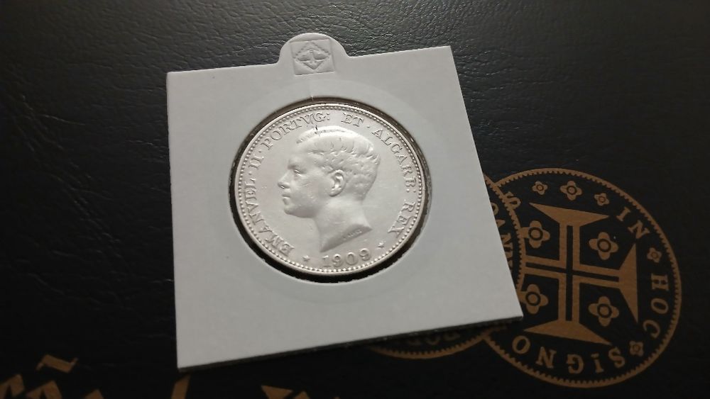 Moeda de prata 500 Reis 1909 (Data + Escassa)