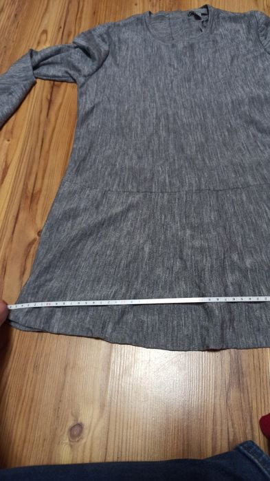 COS sweterek, tunika, bluzka wełniana, wełna merino 100%, xs