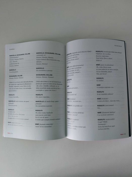 Libreto da Ópera La Boheme de Giacomo Puccini