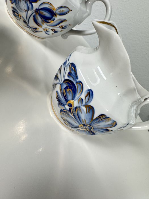 Środek Stołu Verbilki Rosyjska porcelana recznie malowana