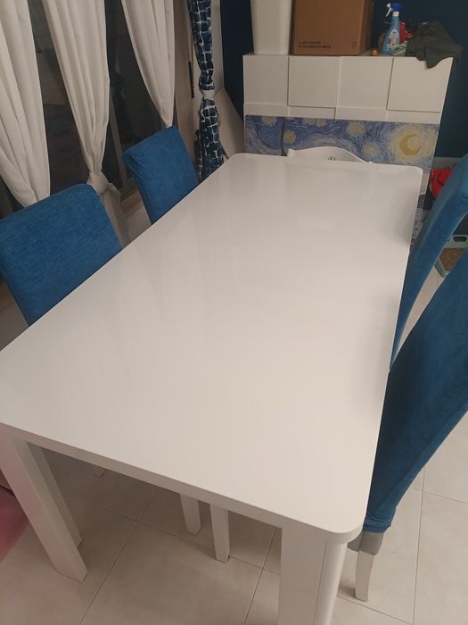 Mesa Branca Extensível