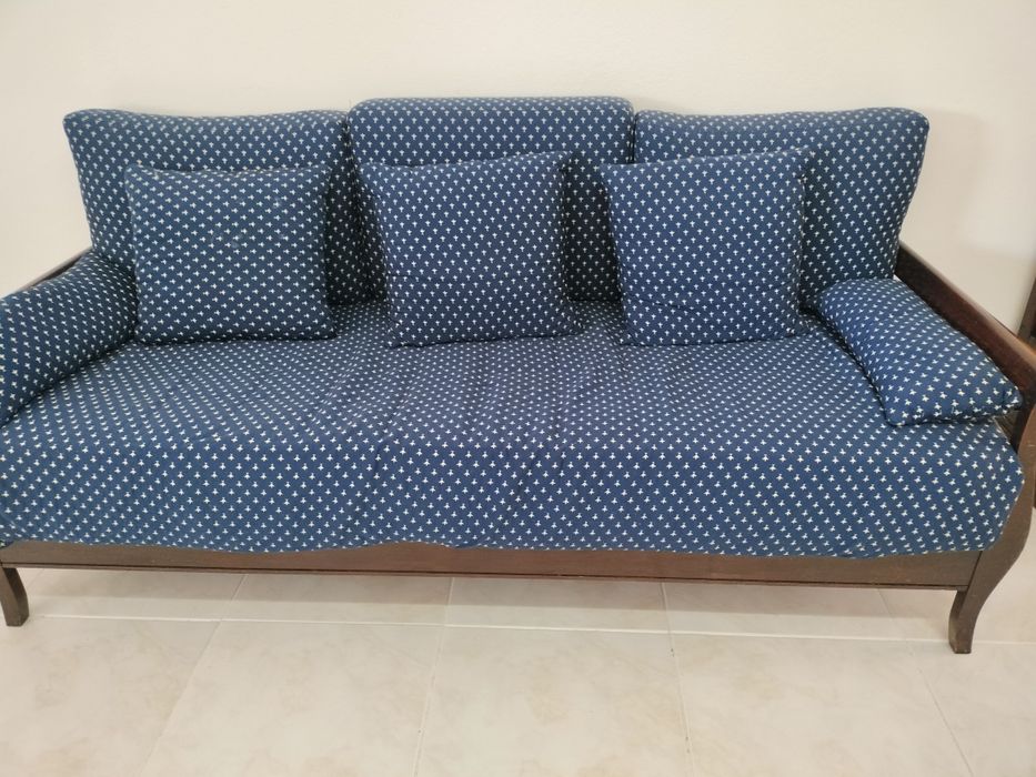 Divan ou sofá azul