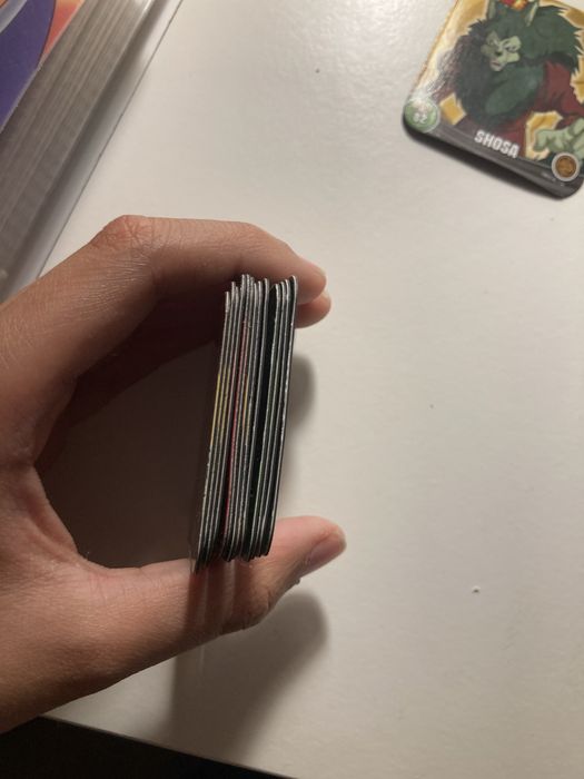Pack de 14 cartas normais da coleção de dragon ball z