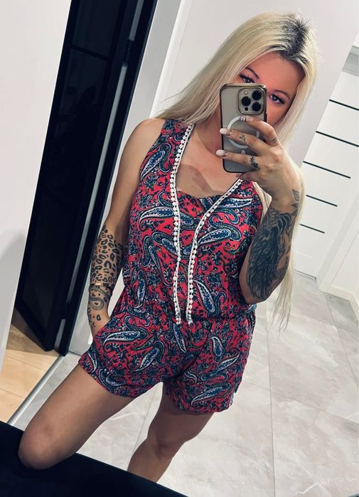 Letni kombinezon w stylu boho M/L