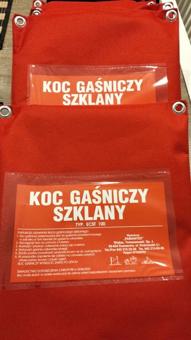 Mocny certyfikowany Koc gaśniczy tanio