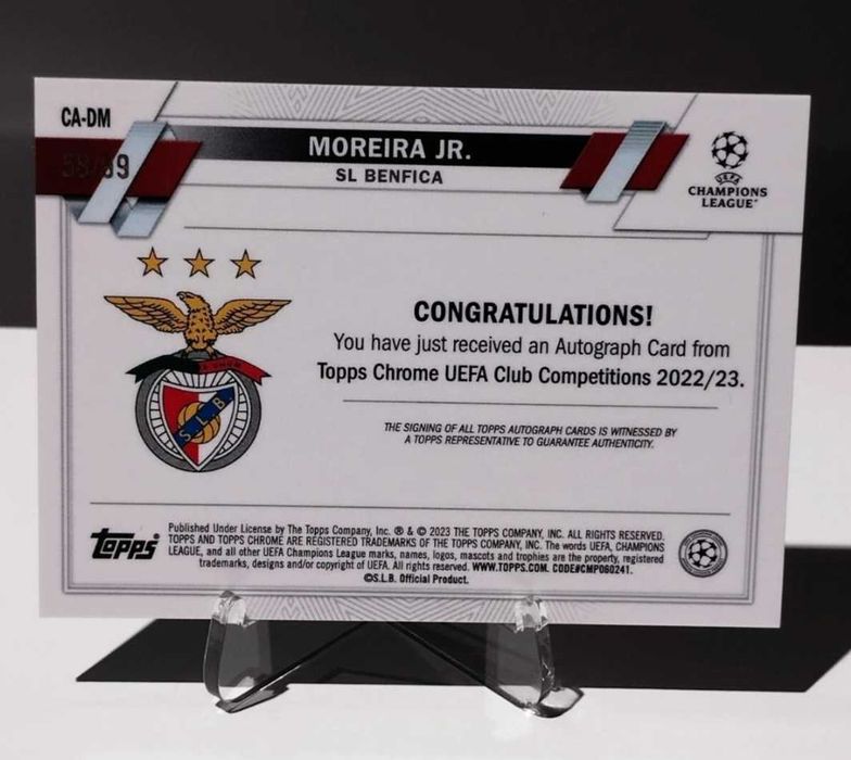 Card Auto E seriada /99 Diego Moreira JR