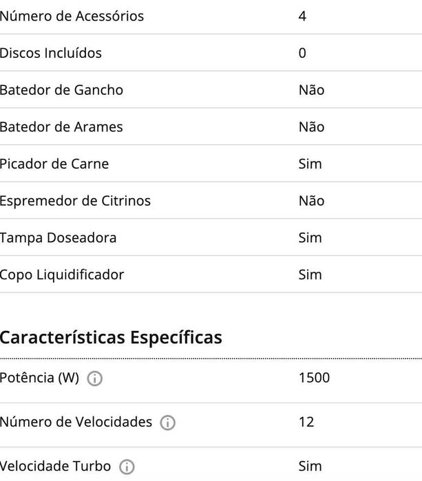 Robô de Cozinha FLAMA  Cookii Preto (2.5 L - 1500 W - 4 acessório)
