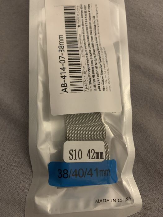 Pasek do zegarka Apple watch 38 40 41 mm kolor Starlight nowy opaska