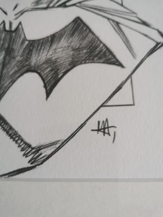 Grafika - Batman. Praca w ołówku.