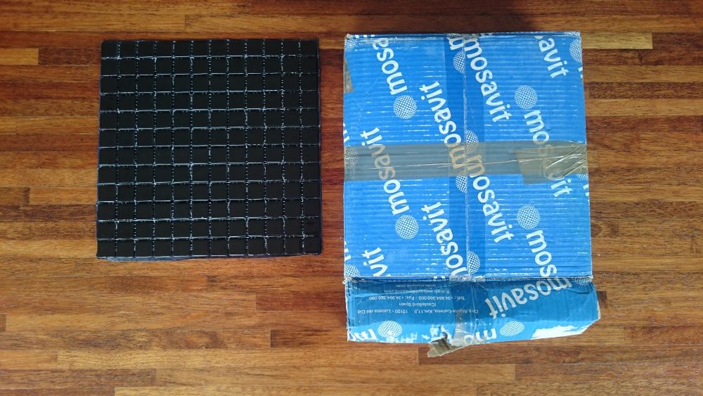 mozaika czarna, połysk