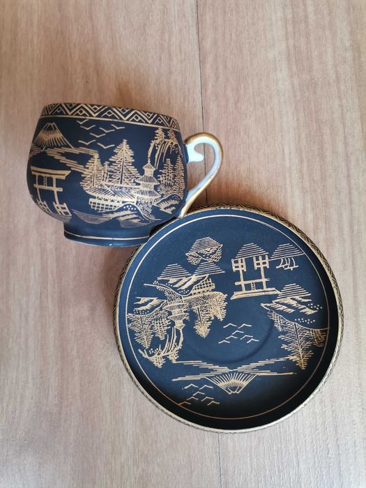 Serviço de chá Japonês, Soko China - Pintado à mão - casca de ovo