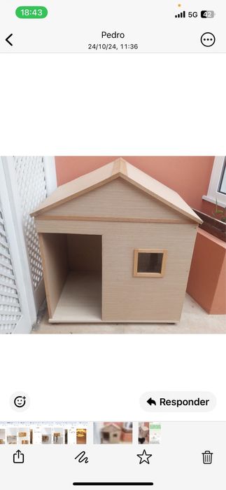 Casotas em madeira tratada para porte grande