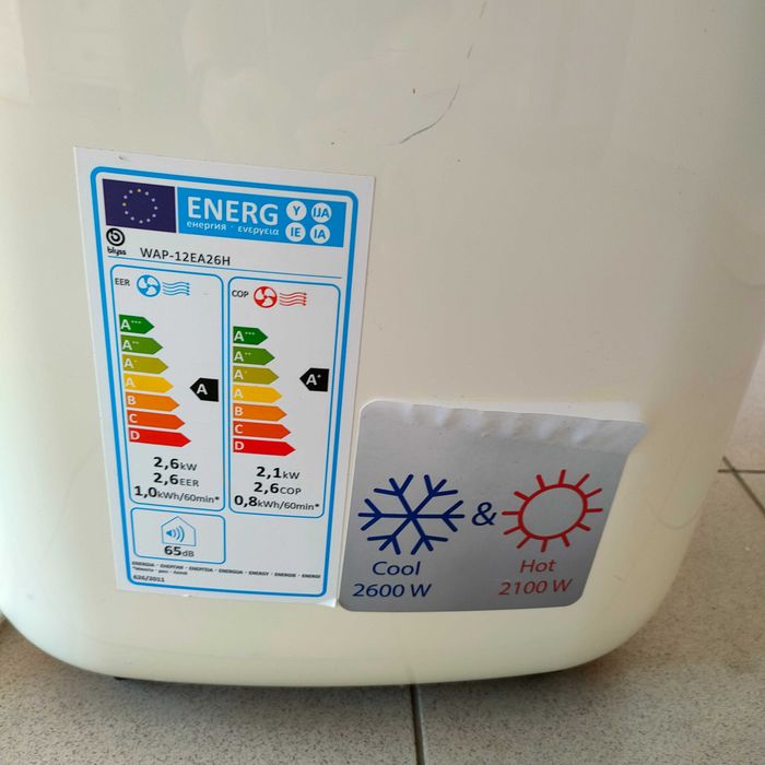 klimatyzator z funkcją chłodzenia, grzania, wentylacji, osuszania