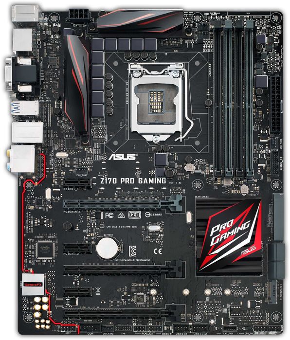 Motherboard ASUS Z170 Pro Gaming (Socket LGA1151 - Intel Z170 - ATX)