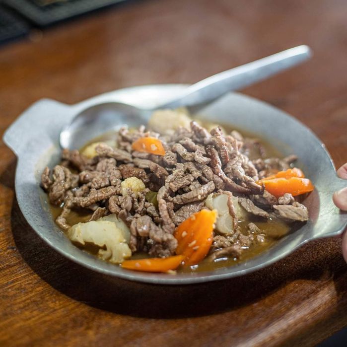 Prato de alumínio fundido para bitoque gambas etc