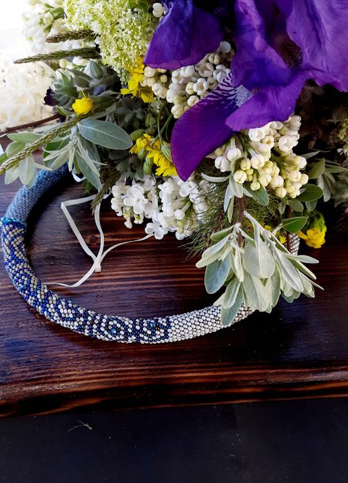 Колье из бисера ручная работа