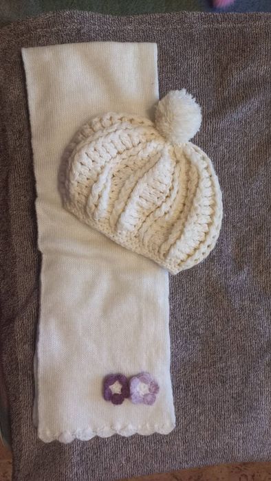 Шапка шарф для дівчинки