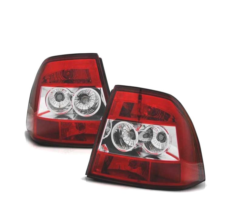 FAROLINS TRASEIRO OPEL VECTRA B 95-98 LOOK LEXUS VERMELHO BRANCO